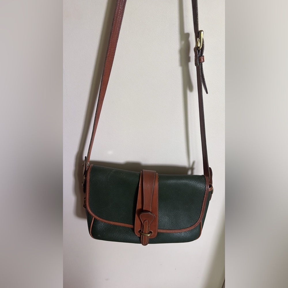 Green and Brown Crossbody Bag